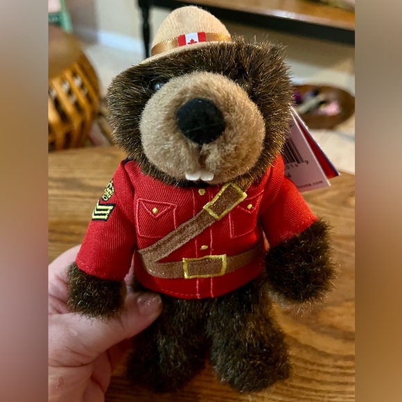 RCMP GRC Royal Canadian Mounted Police Beaver Plush - Canadian Police Plush - Picture 1 of 9